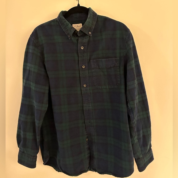 LL Bean Flannel Shirt Medium - Picture 1 of 2